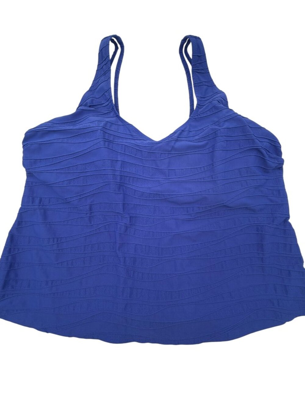 Lands' End Purple Textured Tankini